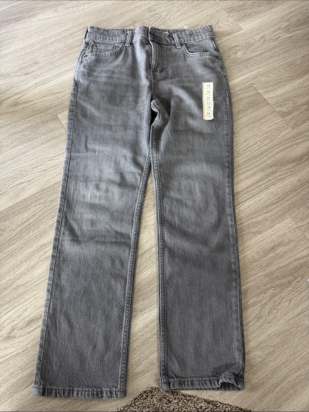 Cat & Jack Gray Straight-Leg Kids Jeans